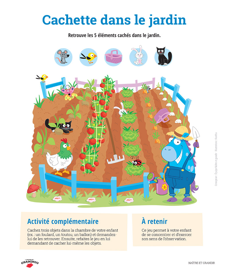 Cachette dans le jardin