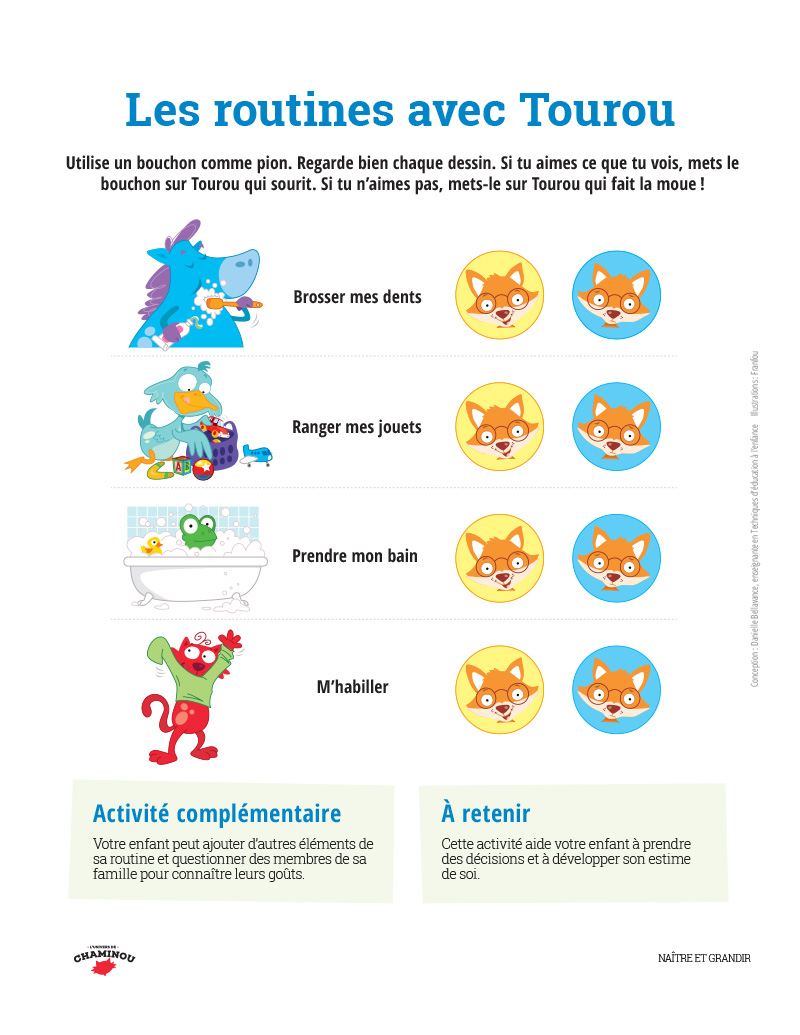 Les routines avec Tourou