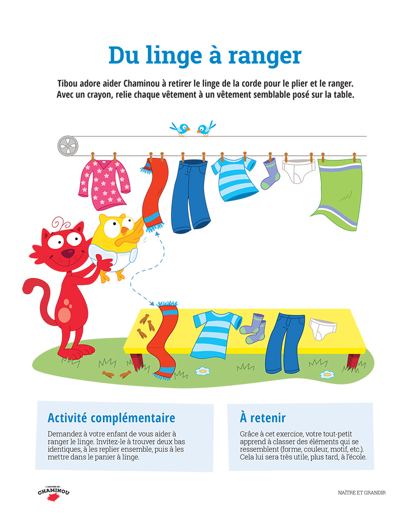 Du linge à ranger