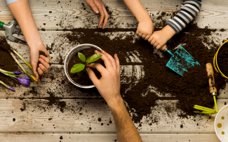 Jardinage en famille