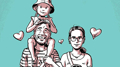 Entrevue: Papa à la maison