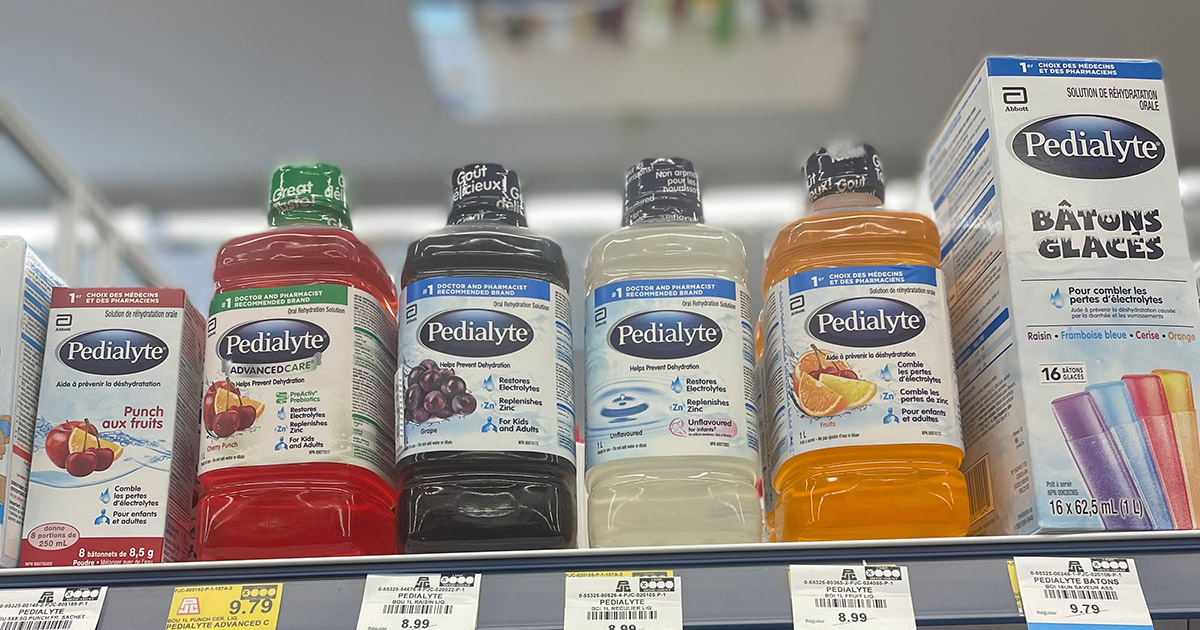 Non, le Pedialyte n'est pas toxique...