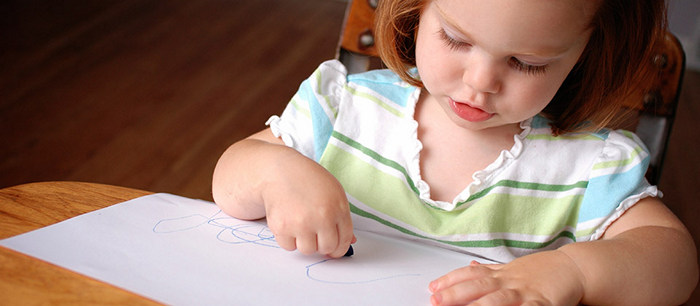 Development and the benefits of drawing: 1 to 3 years old