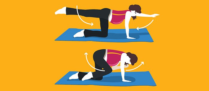 Grossesse et exercice: le dos