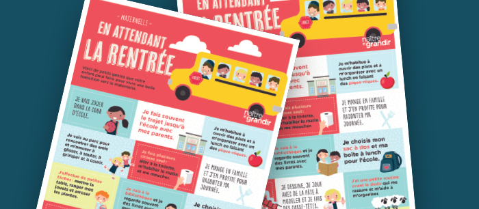 Faciliter l'entrée à la maternelle de son enfant en un coup d'oeil