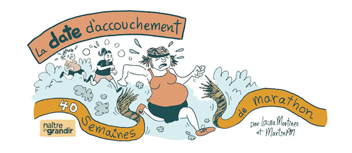 La date d'accouchement en bande dessinée