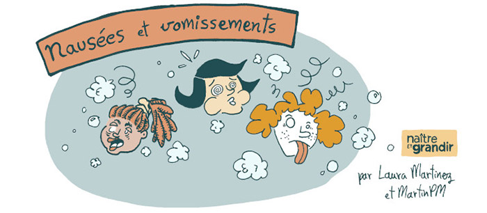 Grossesse: les nausées en bande dessinée