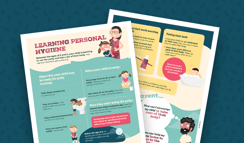 Learning personal hygiene: Your role as a parent
