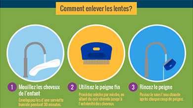 Poux et lentes: traitement étape par étape