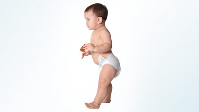La couche, un obstacle à la marche?