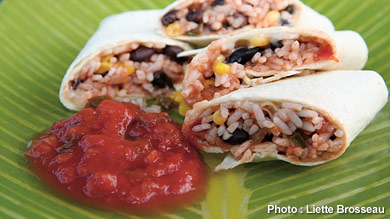 Burritos rapides et rassasiants