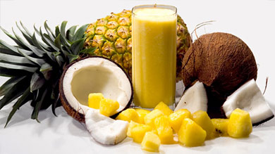 Smoothie au lait de coco