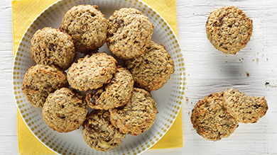 Biscuits à l'avoine et aux bananes