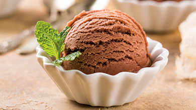 Crème glacée au chocolat