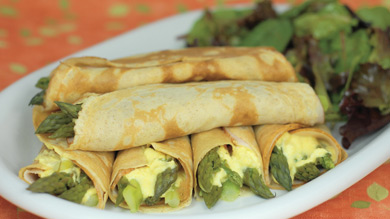 Crêpes aux asperges