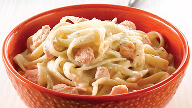 Fettucine au saumon, sauce crémeuse