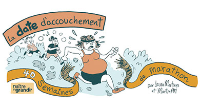 La date d'accouchement en bande dessinée