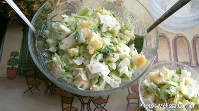 Salade de chou et d'ananas