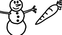 Le nez du bonhomme de neige