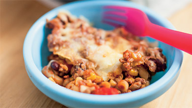 Macaroni au chili gratiné