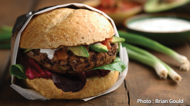 Hamburgers de haricots noirs