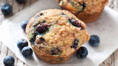 Muffins-surprises aux bleuets
