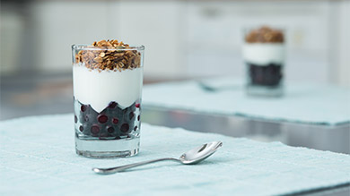 Parfait aux bleuets