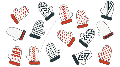 Retrouve les paires de mitaines!