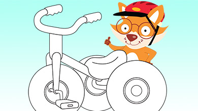 Un tricycle à décorer
