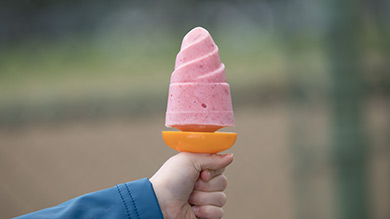 Yogourt glacé à la fraise