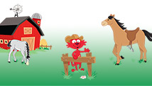 Des chevaux à la ferme