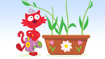 Le pot de fleurs de Chaminou